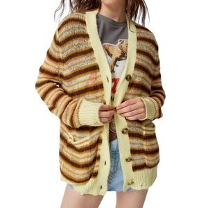 Urban Outfitters Oversized Cardigan Boxy Grandpa Knit Cottagecore Sweater New XS